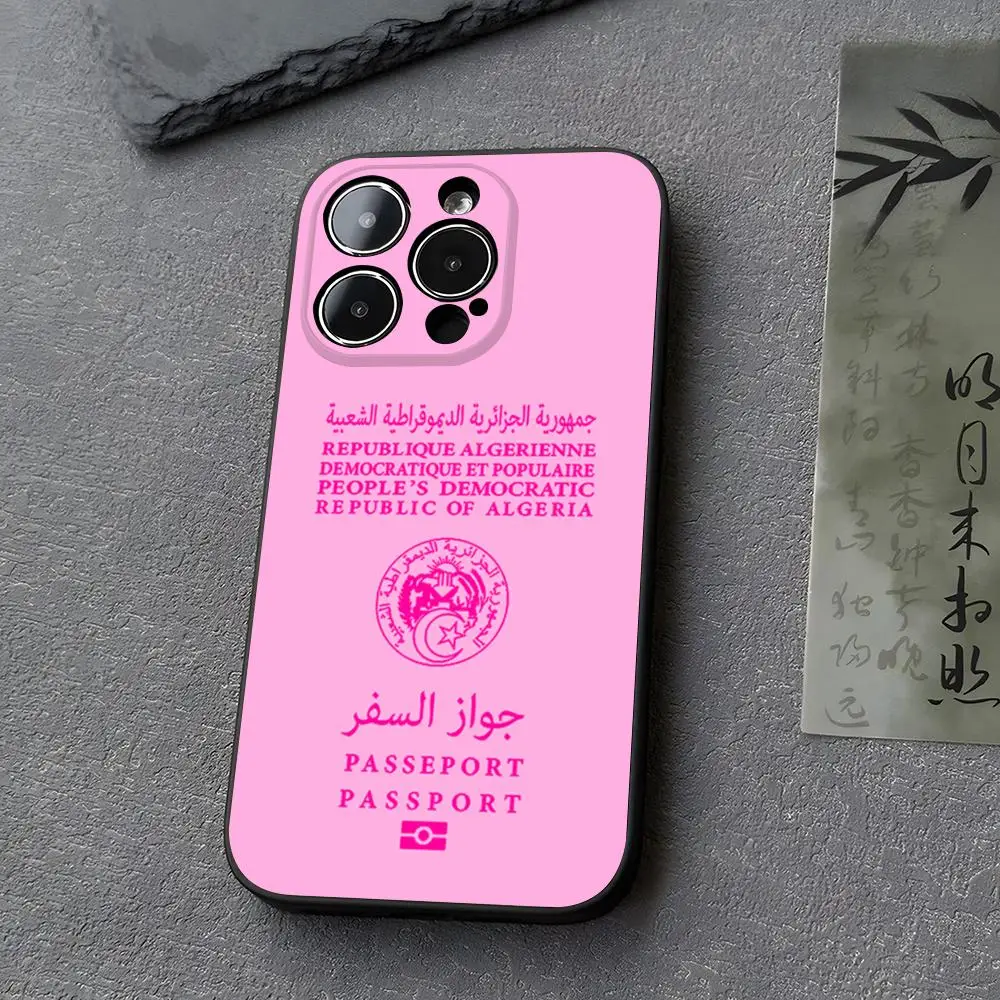Algeria Passport Design Premium Phone Case