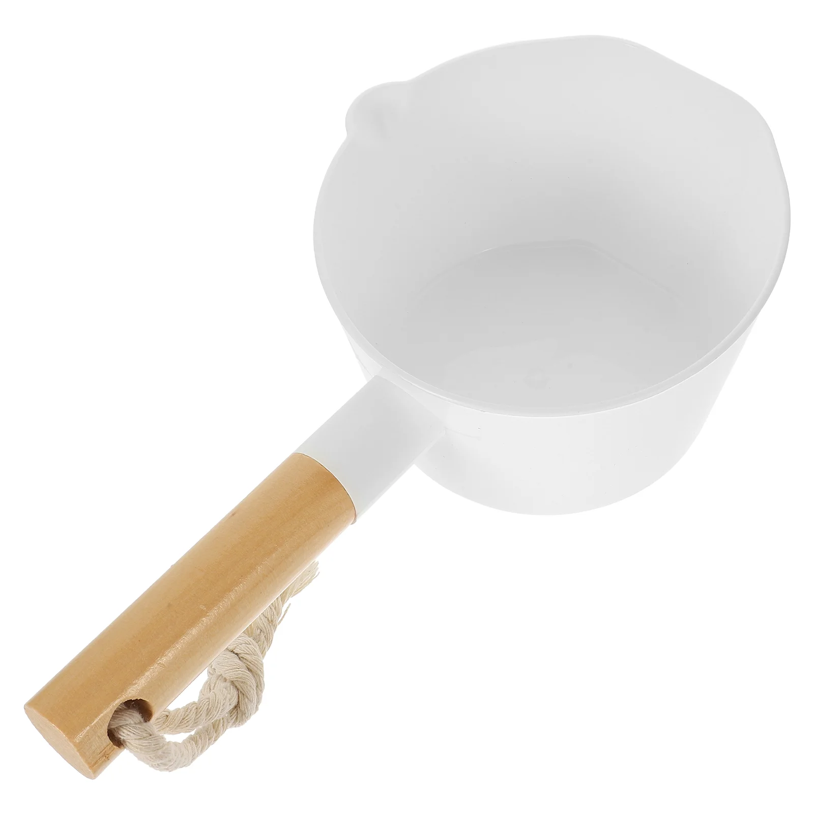 Wooden Handle Long Scoop Plastic Water Ladle Bath Bailer Kitchen Spoon Home Accessories Water Transfer Tool Large Capacity