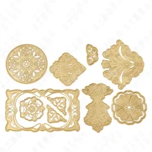 New Salon Flower Butterfly Round Border Metal Cutting Dies Diy Scrapbook Card Cut Die Paper Craft Knife Mold Blade Punch Stencil