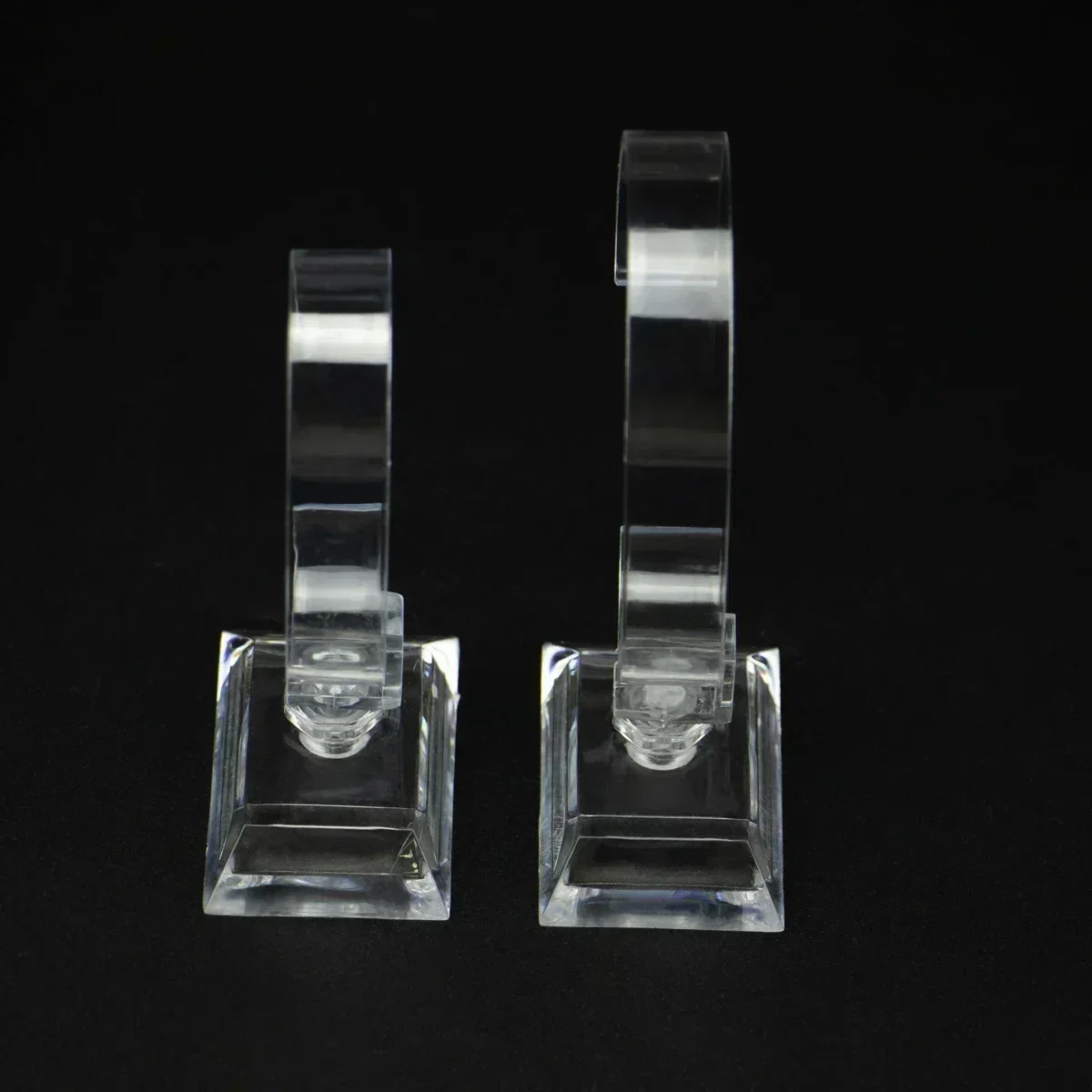 Clear Plastic Watch Box Jewelry Bangle Cuff Bracelet Watch Display Stand Holder Rack Case Watches Accessories