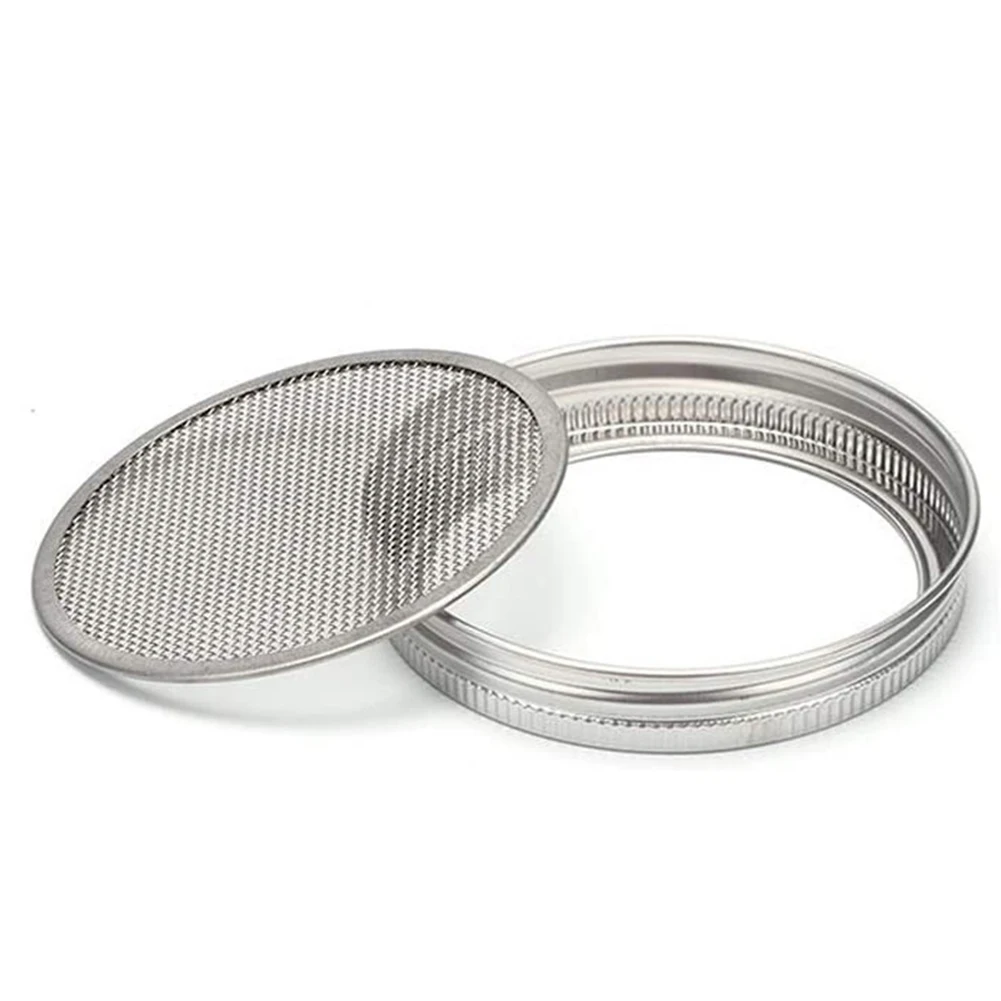 Stainless Steel Seed Sprouting Lids for Wide Mouth Jars