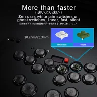 Duelpad Zen Ergo-split All-button Stickless Fighting Controller Leverless Arcade Controller Mechanical Button Support PC/NS/PS4 - Image 5