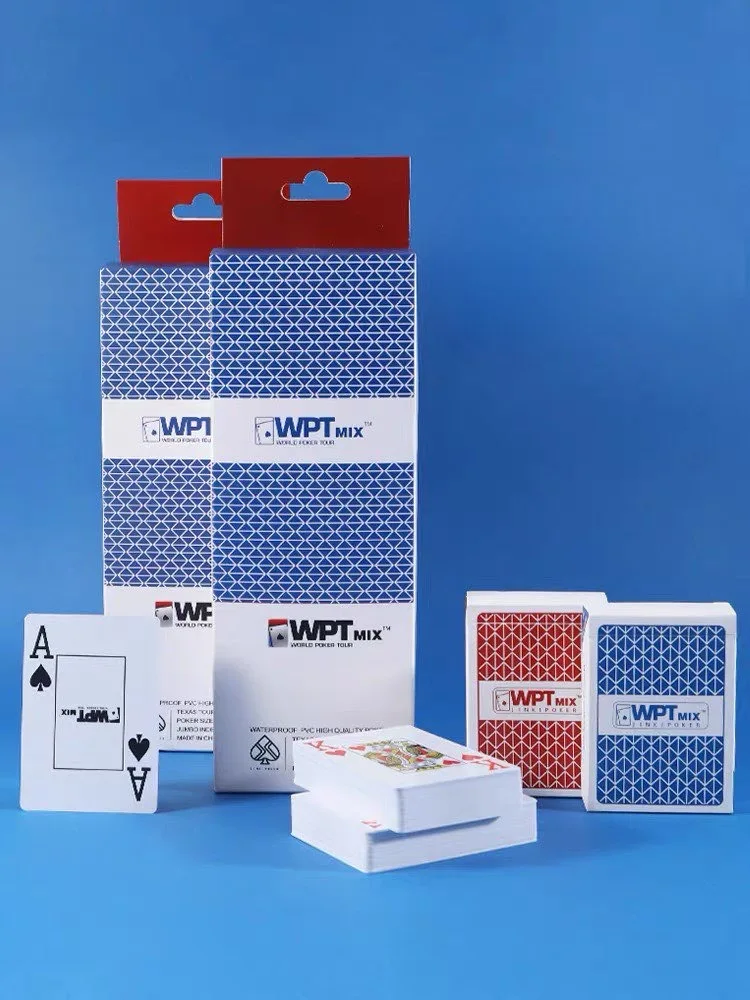 Plastic Poker Card Texas Hold'em Games Waterproof And Frosted playing cards plastic playing cards Entertainment Board Game 6pcs/Lot
