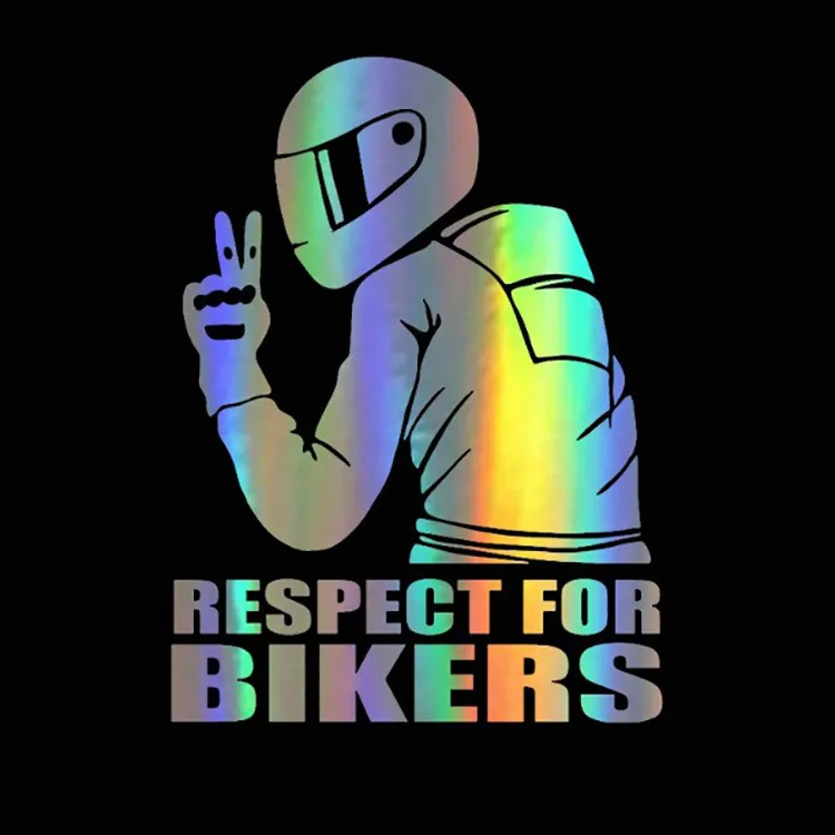 

1pc 15x11CM Respect Biker Sticker For On Car Motorcycle Vinyl 3D Stickers Motorcycle Vinyl 3D Stickers And Decals