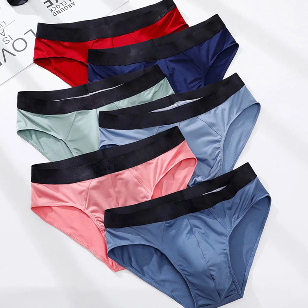 

Sexy Men's Briefs Bulge Pouch Panties Stretch Solid Underwear Thin Mesh Underpants Breathable Shorts Trunks Elasticity Lingerie