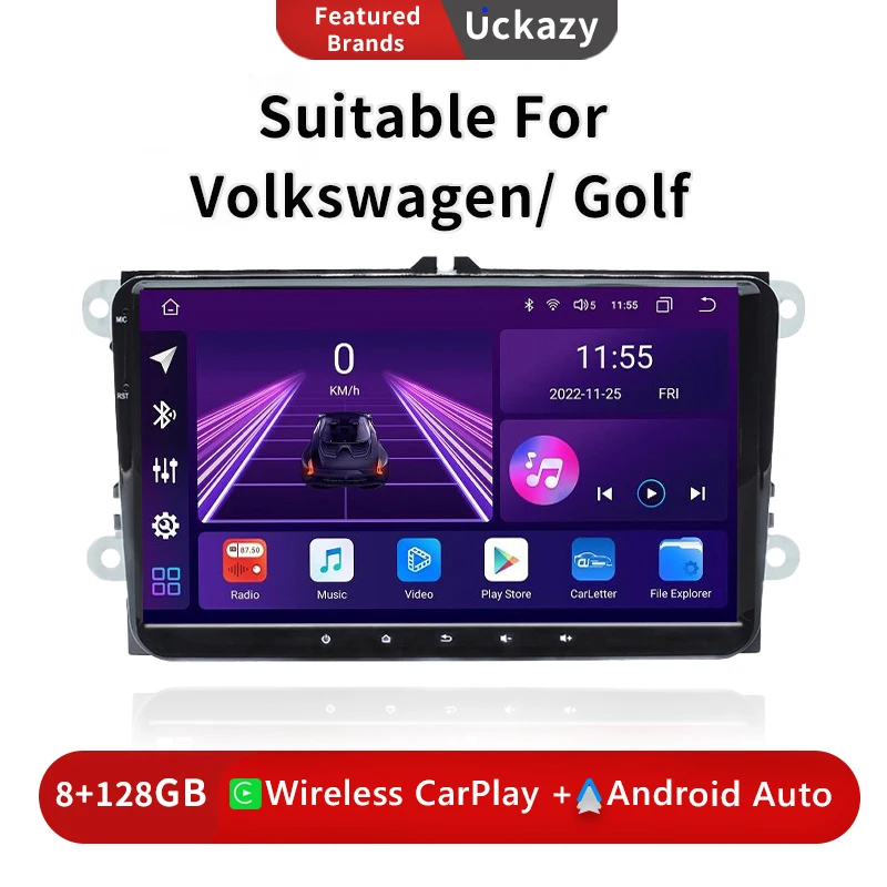 

Android 13 for Amarok Volkswagen Golf 5 6 Polo Passat B6 B7 CC T5 Skoda Jetta Seat Leon Radio Multimedia Carplay GPS Navigation