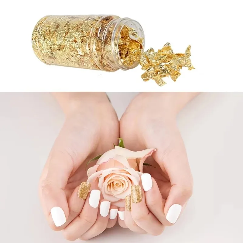 DIY Craft Decor Gold Silver Copper Leaf Foil Wrapper Cosmetics Furniture Home Surface Decoration Gilding Paper Sheets