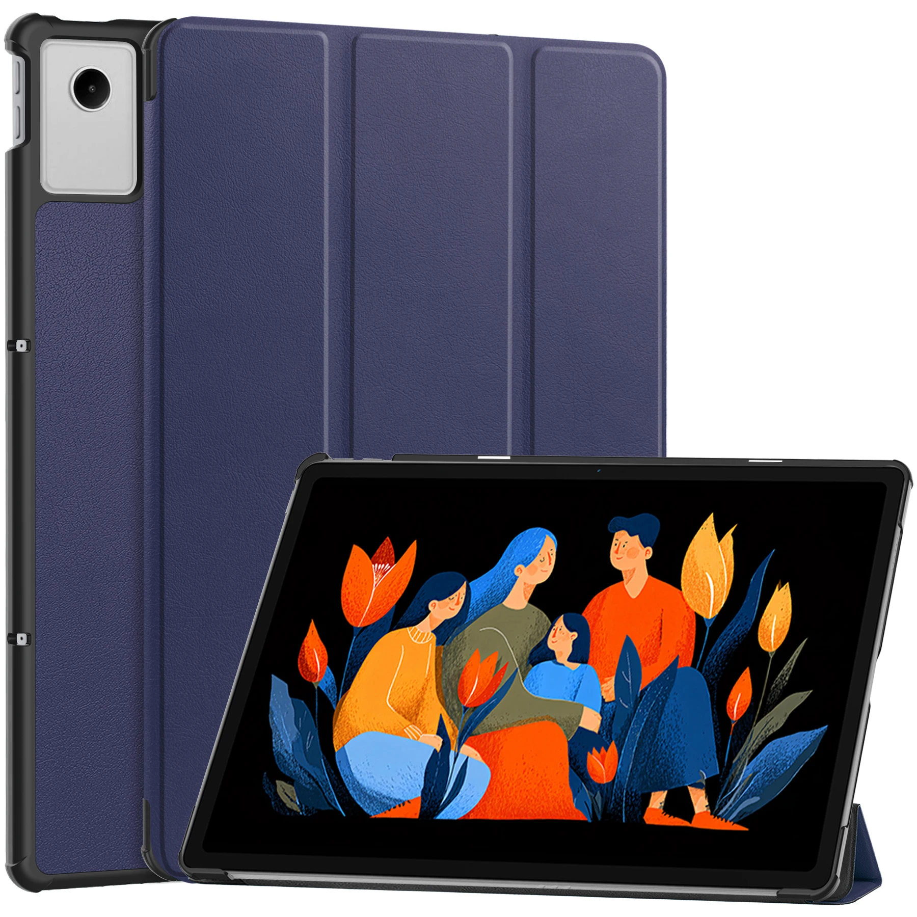 Premium Tri-Fold Stand PU Leather Tablet Case - 12.1 Inch