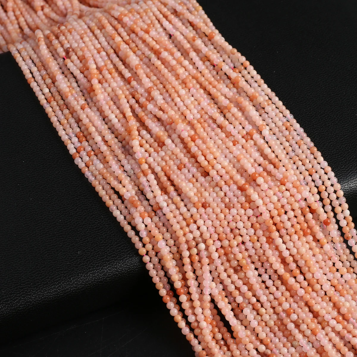 

2mm Natural Sunstone Beads Round Small Stone Loose Spacer Beaded for Women Men Making DIY Necklace Bracelet Accessories