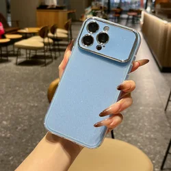 Sparkling 2 - in - 1 Glitter Bling Soft Phone Case - Slim Protective Cover - iPhone 15 (Blue)