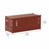 Evemodel 1pc HO Scale 1:87 20ft Shipping Container Model Railway Cargo Box 20' Container C8726 4