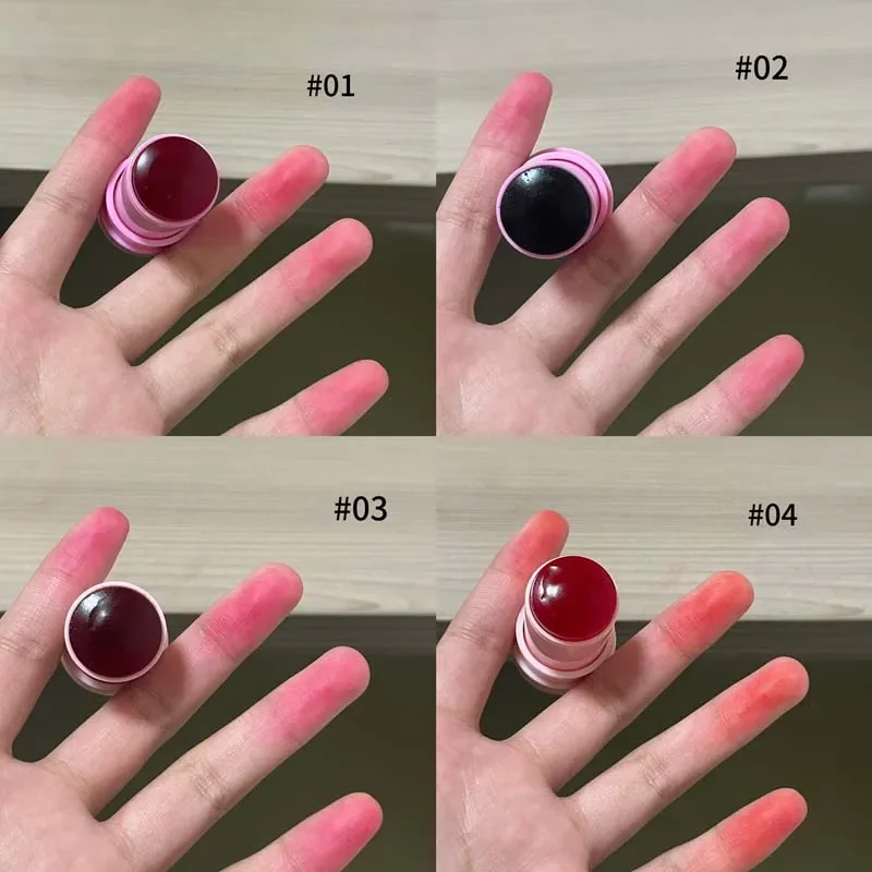 Fruit Jelly Blush Stick Strawberry Rose Tint Cheek Color Brighten Lips and Cheeks Rouge Lasting Waterproof Makeup Blusher Sticks 6