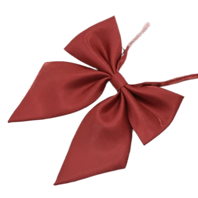 New Students Solid Bowtie Polyester Bow tie For Women Uniform Collar Butterfly Cravats Girls Bowties JK Shirt Dress Neck Wear 2