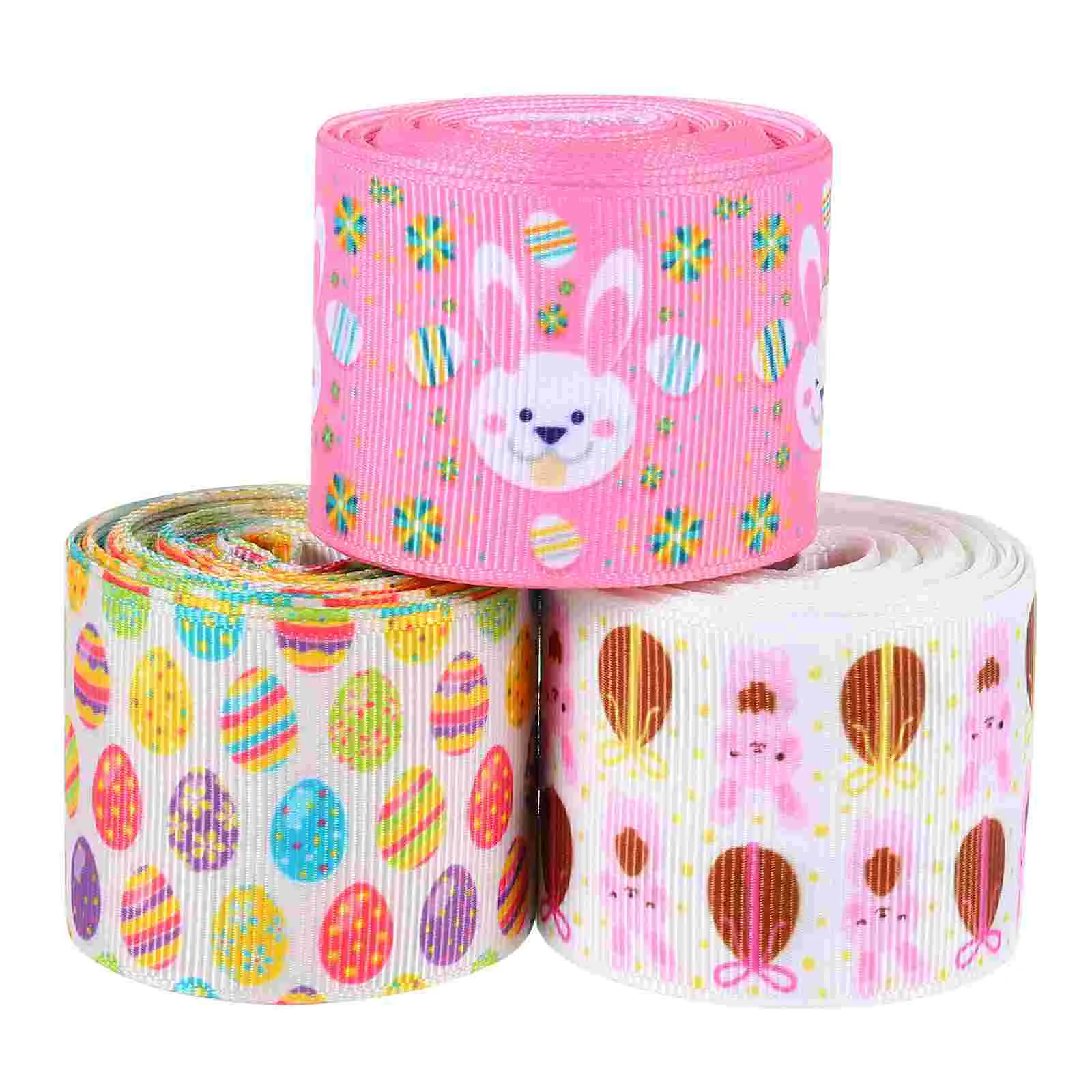 

3 Rolls Easter Ribbon DIY Wrapping Craft Carrots Holiday for Flower Bouquet Gift Decorate