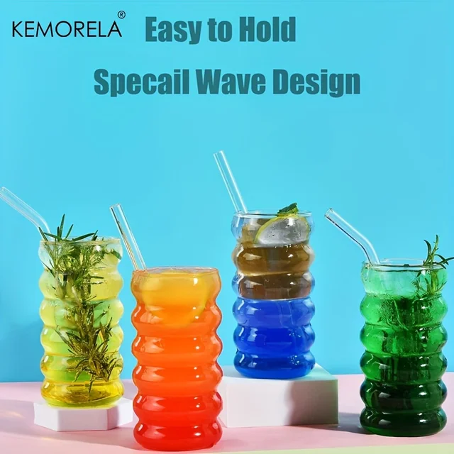 Wave-Shape Beverage Glasses 5