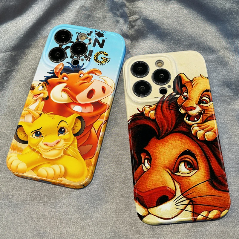 Disney Lion King Simba Phone Case For Iphone 14 13 12 Mini 11 Pro Max X Xr Xs Max Se 2020 8 7 Feilin Silky Feel Cover
