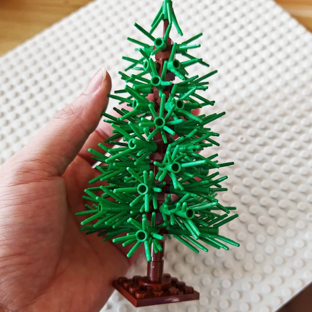 Modelo de bloques de construcción pequeños, árbol de Navidad