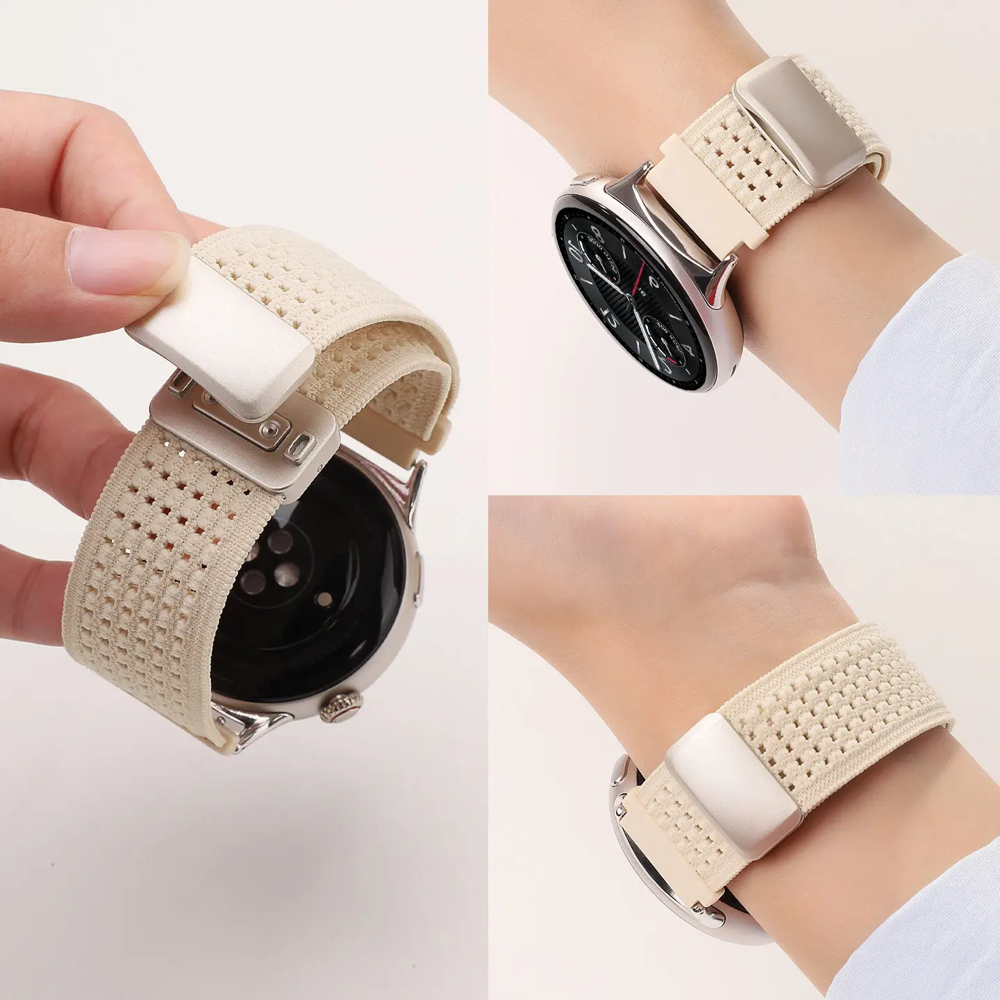 Braided Magnetic Bracelet Watch Strap - Universal 20mm/22mm Band