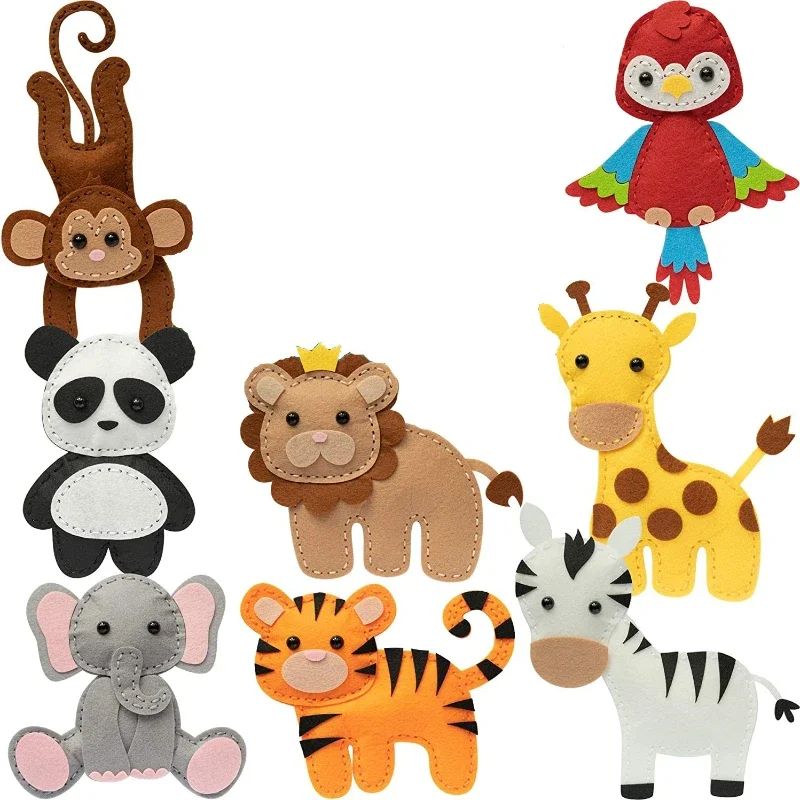 DIY Kids Sewing Kit for Kids Complete Beginner Sewing Kit with Felt Plushie Fun & Educational Woodland Animals Sew Craft Set