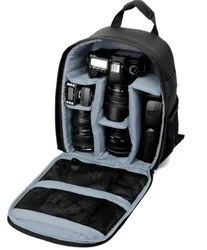 Versatile Waterproof Outdoor Camera Backpack and Shoulder Bag (GRAY)