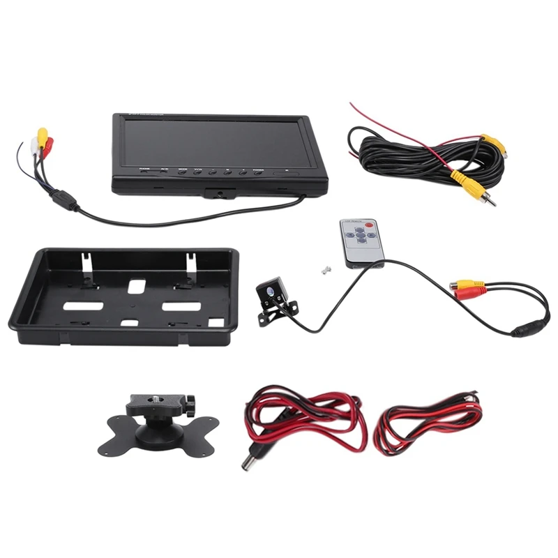 

1Set 9 Inch Car LCD Monitor HD -Compatible VGA/AV TV DVD Player Camera Rear View Headrest Monitor Parking Rearview System