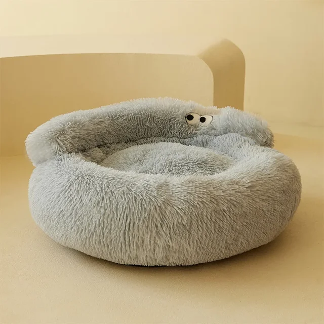 Super Cat Bed Warm Sleeping Cat Nest Soft Long Plush Best Pet Dog Bed for Dogs Basket Cushion Cat Bed Cat Mat Animals Sleeping 5