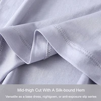 Sous-robe en pure soie pour femme, jupe mi-cuisse à porter sous une robe, sous-vêtement d'été, chemise de nuit 5