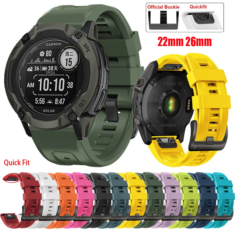 Cinturino Sportivo In Silicone Quickfit Cinturino Per Garmin Instinct 2X Bracciale Forerunner 965 935 S60 S62 Smartwatch 22 26Mm Accessori