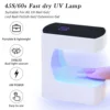 Mini USB Nail Lamp LED&UV Manicure Machine for Curing Gel Polish Portable Fast Drying Nail Dryer With Smart Sensor Nail Art Tool 2