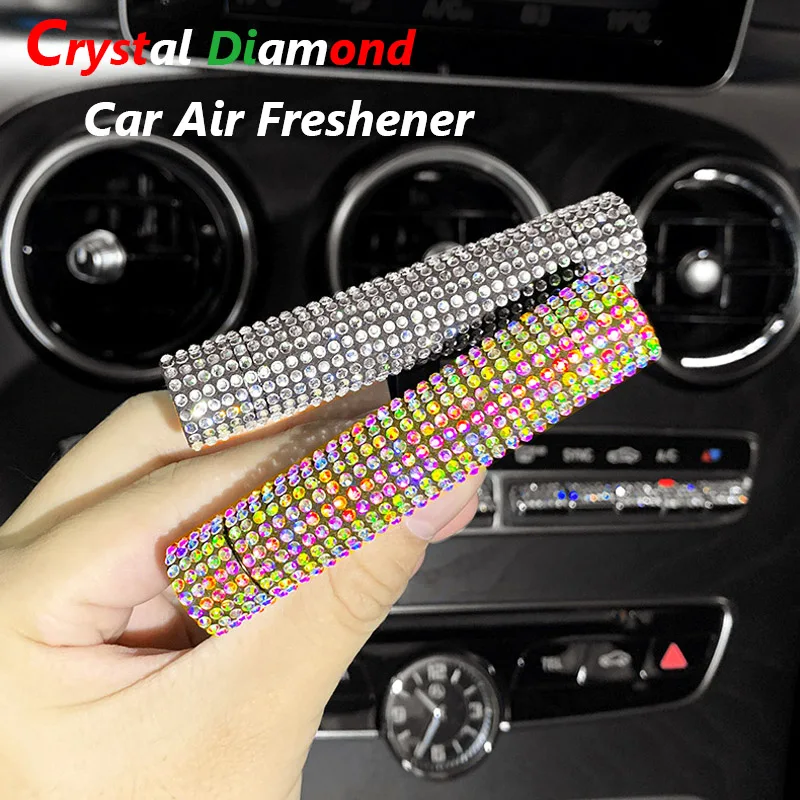 

Car Air Freshener Crystal Diamond Auto Interior Decoration Car Air Outlet Perfume Solid Fragrance Diffuser Ornament Accessories