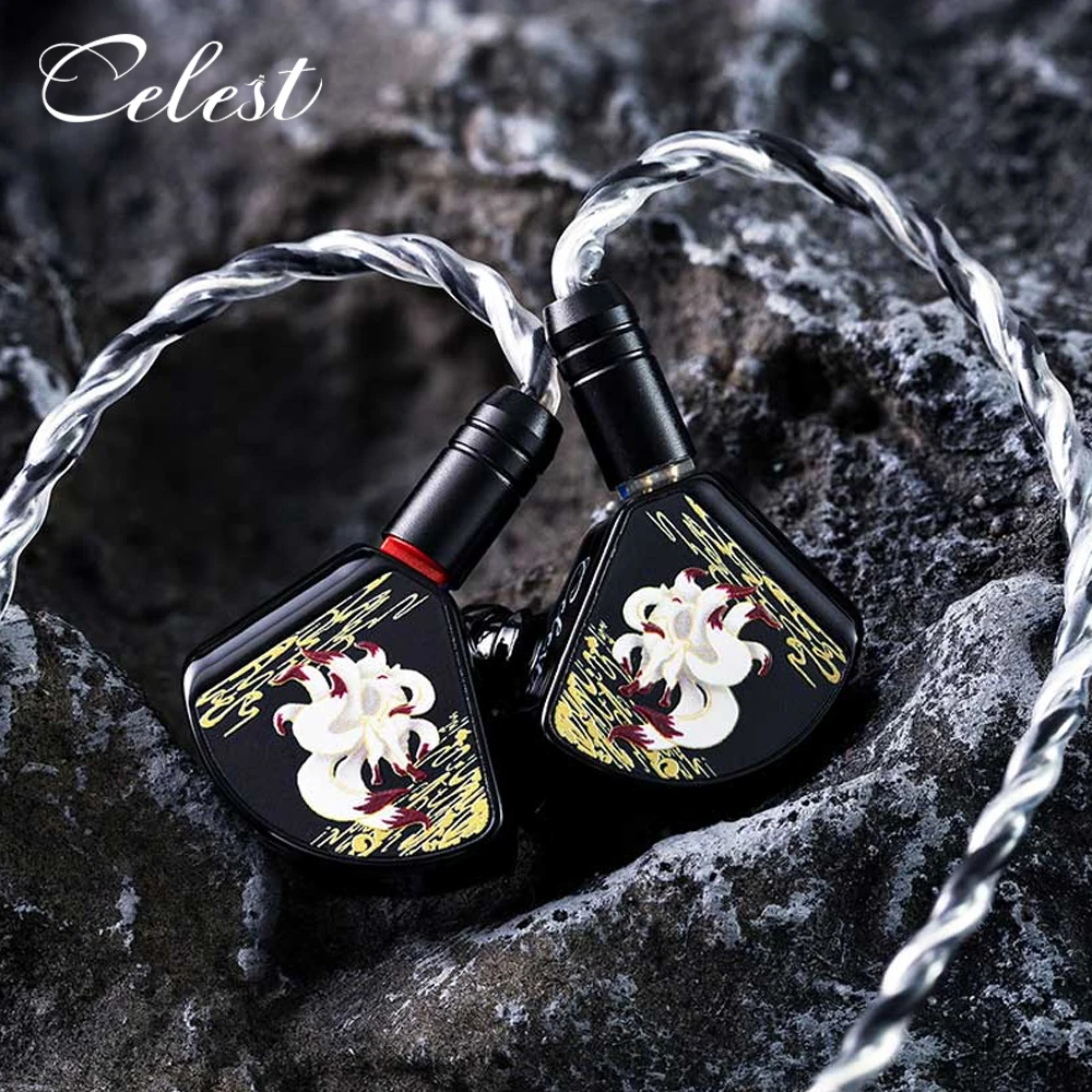 Kinera Celest Gumiho Best Hifi In Ear Auricolari Iems Monitor Driver Planare Quadrato Da 10Mm + Sintonizzazione Dell'Unità 1Ba Con Cavo Staccabile