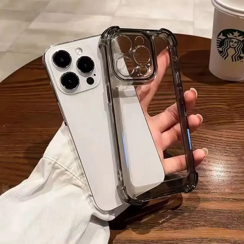 TPU Klare Folie Doppelschicht-Airbag Stoßfeste Silikon-Handyhülle für iPhone 18 17 16 Pro Max 15 14 13 12 11 XS XR 7 8 Plus Hülle – Detail 11