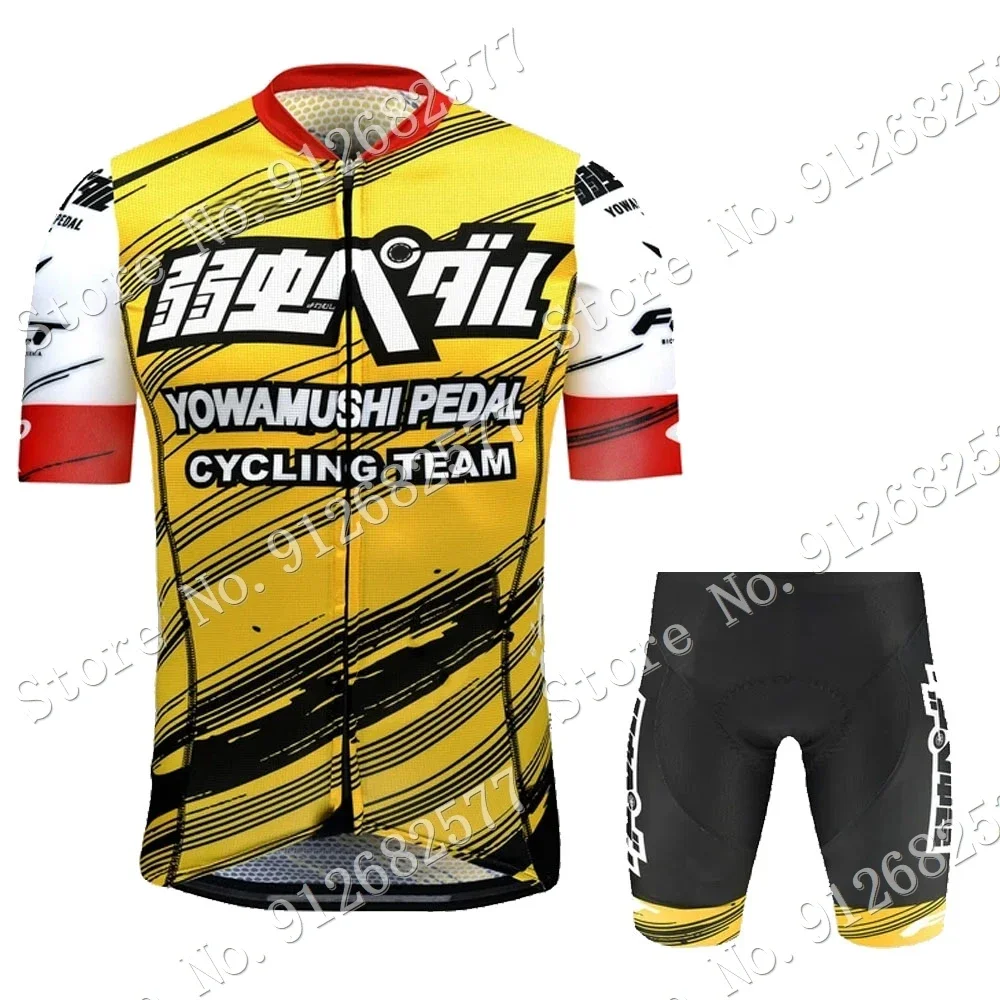 Yowamushi Pedal Cycling Jersey Set Cartoon Anime Cycling Clothing Road Race Bike Shirts Suit Bicycle Bib Shorts MTB Maillo