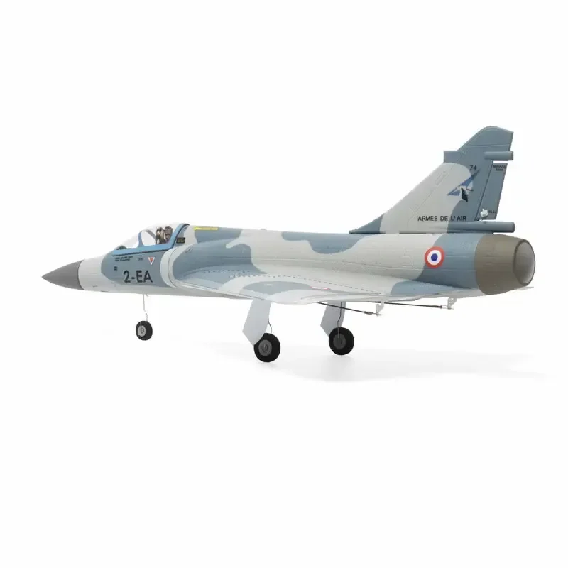 Mirage 2000 en vol, avec train d'atterrissage rétracté, modèle réduit télécommandé en action