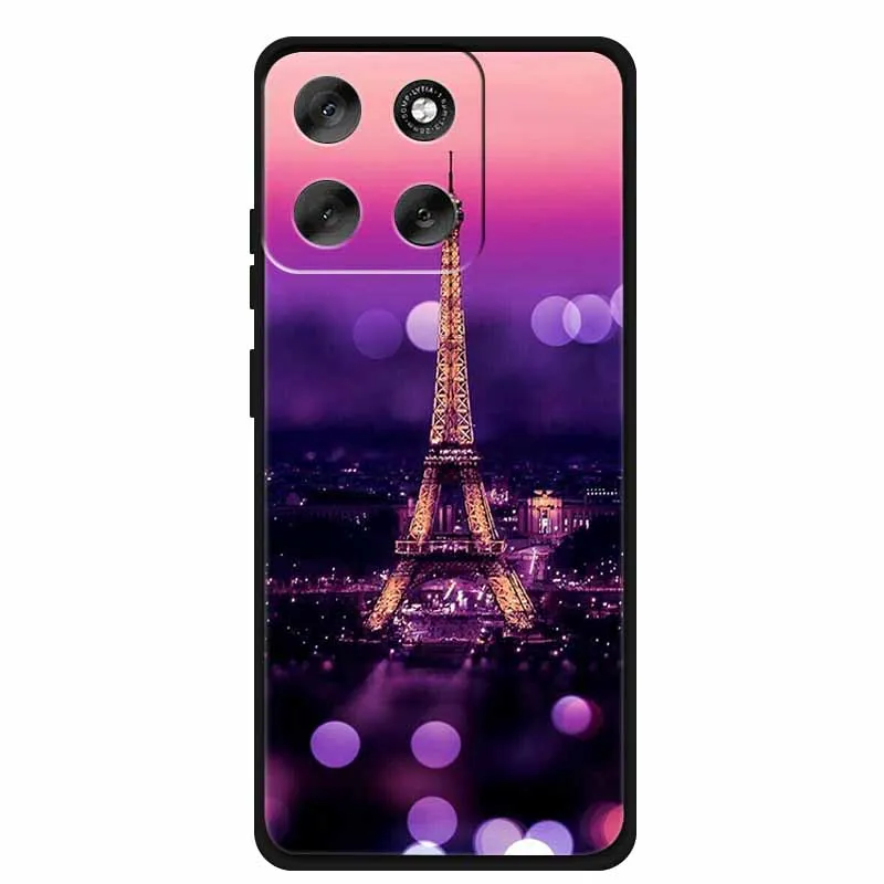 Luxury Silicone TPU Etui Cover - Soft Pink Anime Back Case