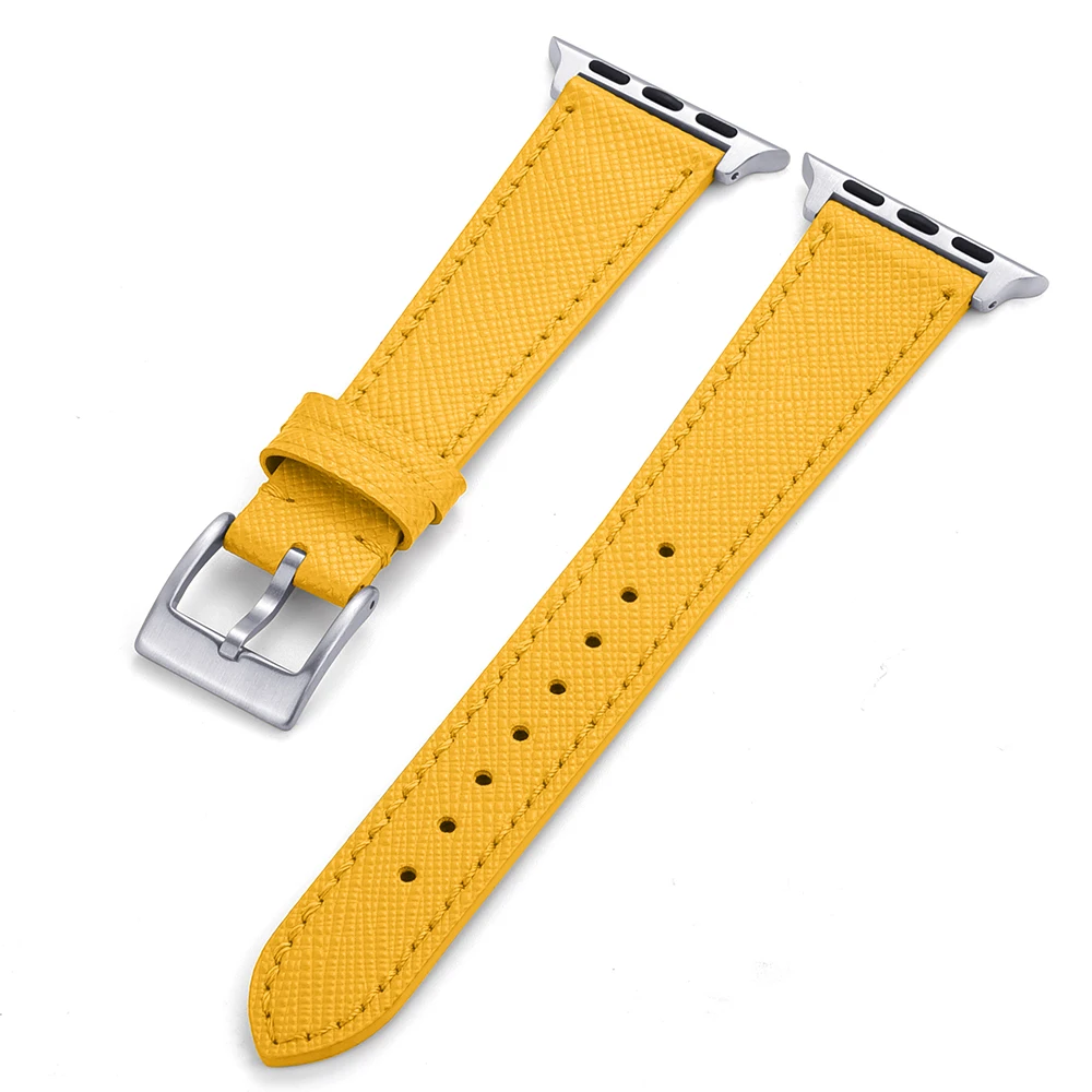 Elegant Leather Watch Strap - Premium Replacement Wristband