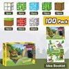 100pcs Magnetic Blocks-Build Mine Magnet World Set for Boys & Girls Age 3+, Sensory Toys for Toddlers Gifts Construction Toys 5