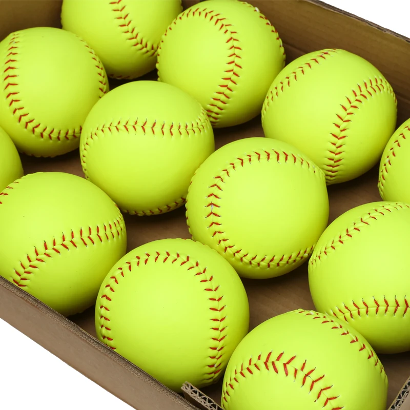Pack of 12 Softball Training Sports Slow Bases 12 inch Hard Softball Outdoor Sports Adult High Quality Training Softballs