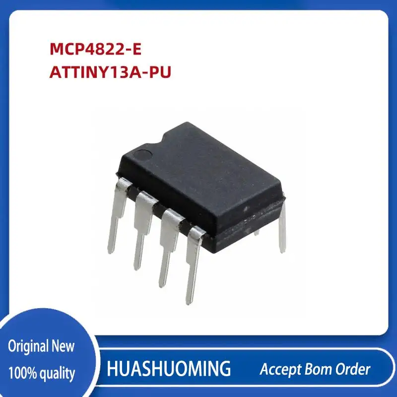 

Новинка, 5 шт./партия, Φ/P, MCP4822-E 4822, MCP4822-E ATTINY13A, ATTINY DIP-8