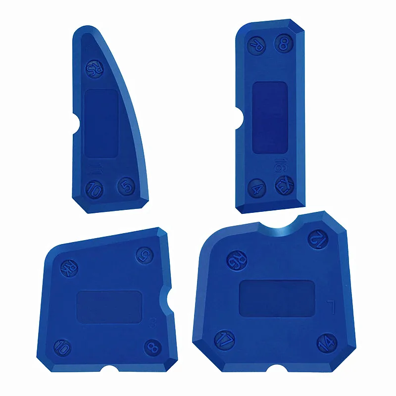 4개/세트 유리 시멘트 스크레이퍼 실란트 그라우트 제거 도구 가정용 마감 코킹 도구 가정 청소용 핸드 스패출라 도구