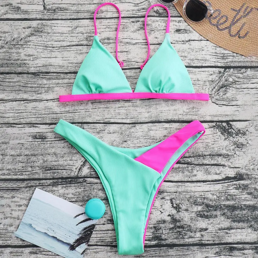 

1 компл. Купальный костюм без рукавов комплект бикини сексуальное бикини Летний женский купальный костюм