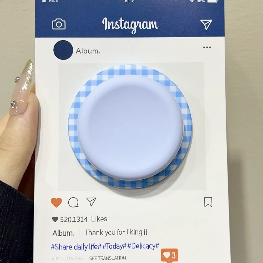Korean Cute Magnetic Phone Grip with Liquid Silicone Stand