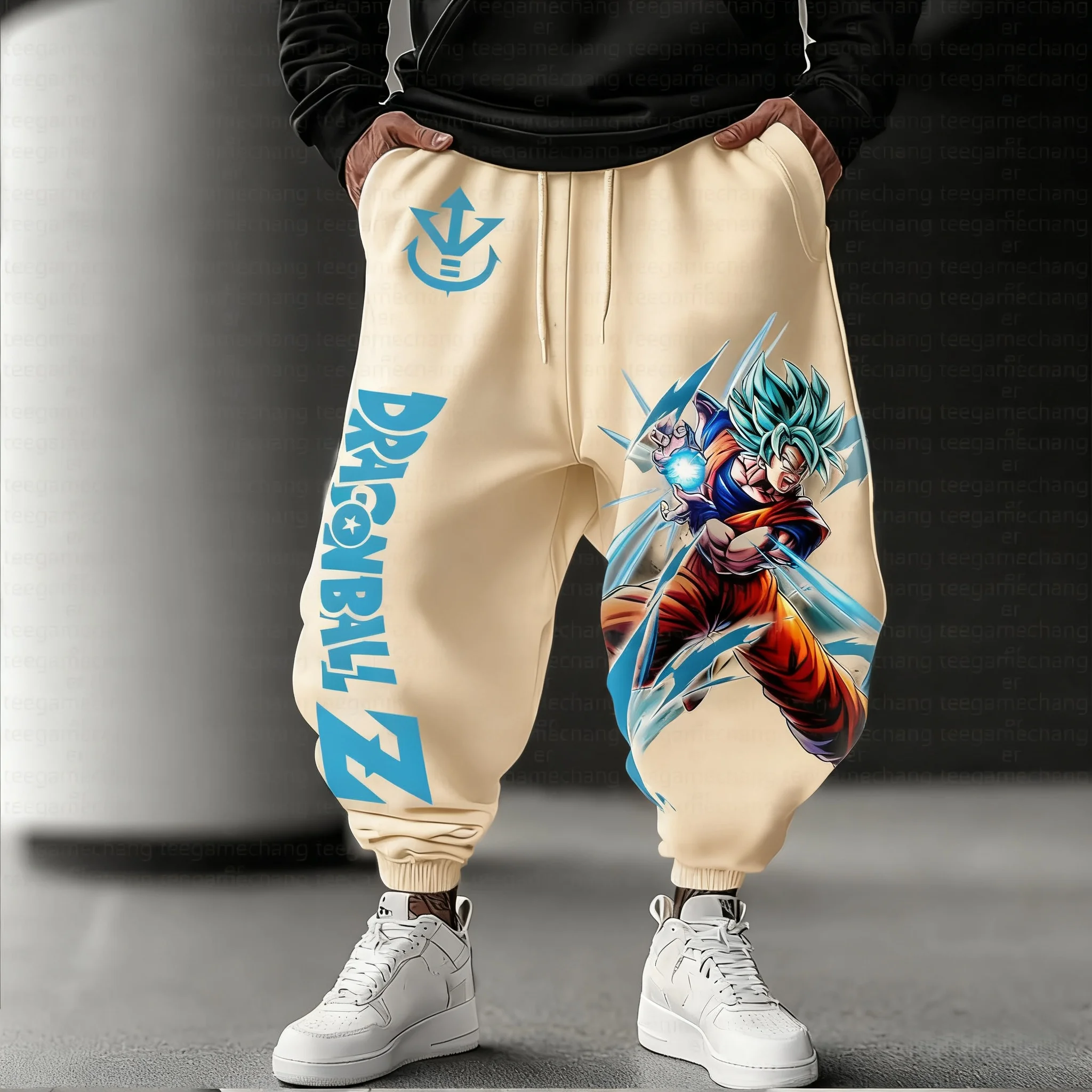 2026 Sommer Dragon Ball Goku SSB 3D-Druck Jogginghose, Schnelltrocknende Übergroße Outdoor Hip-Hop Freizeit-Sporthose für Männer Frauen Kinder – Detail 7