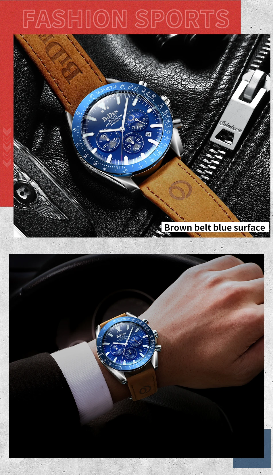 2022 Top Brand Business Men Watches Three Eyes Multifunctional Chronograph Waterproof Dive Watch Sports Luxury Quartz AAA Clocks
