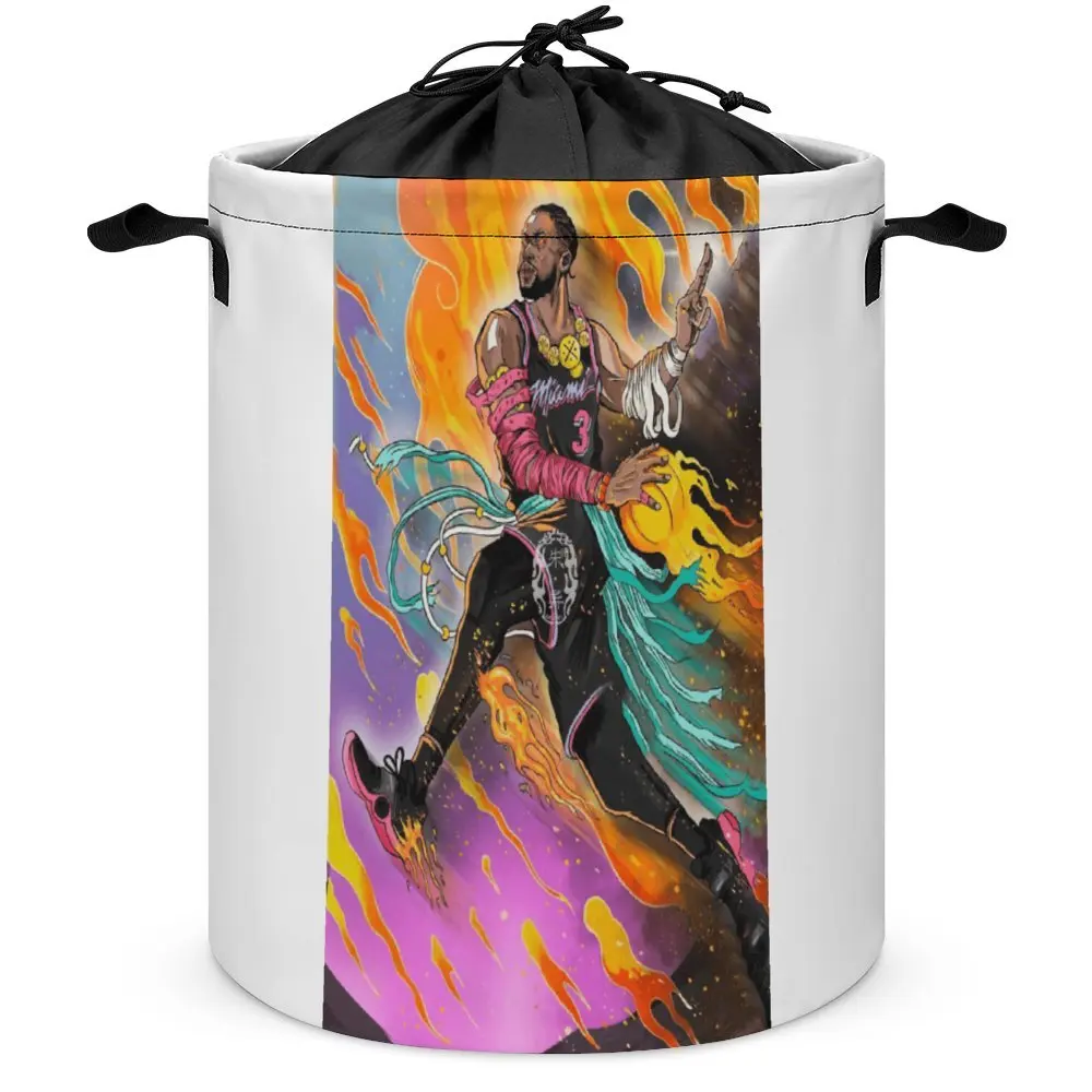 Scatola Portaoggetti Dwyaneer E Wade D-Wade Wow 2023 Basket Stars (7) Cesto Portabiancheria Organizer Division Comoda Stanza Artigianale Stora