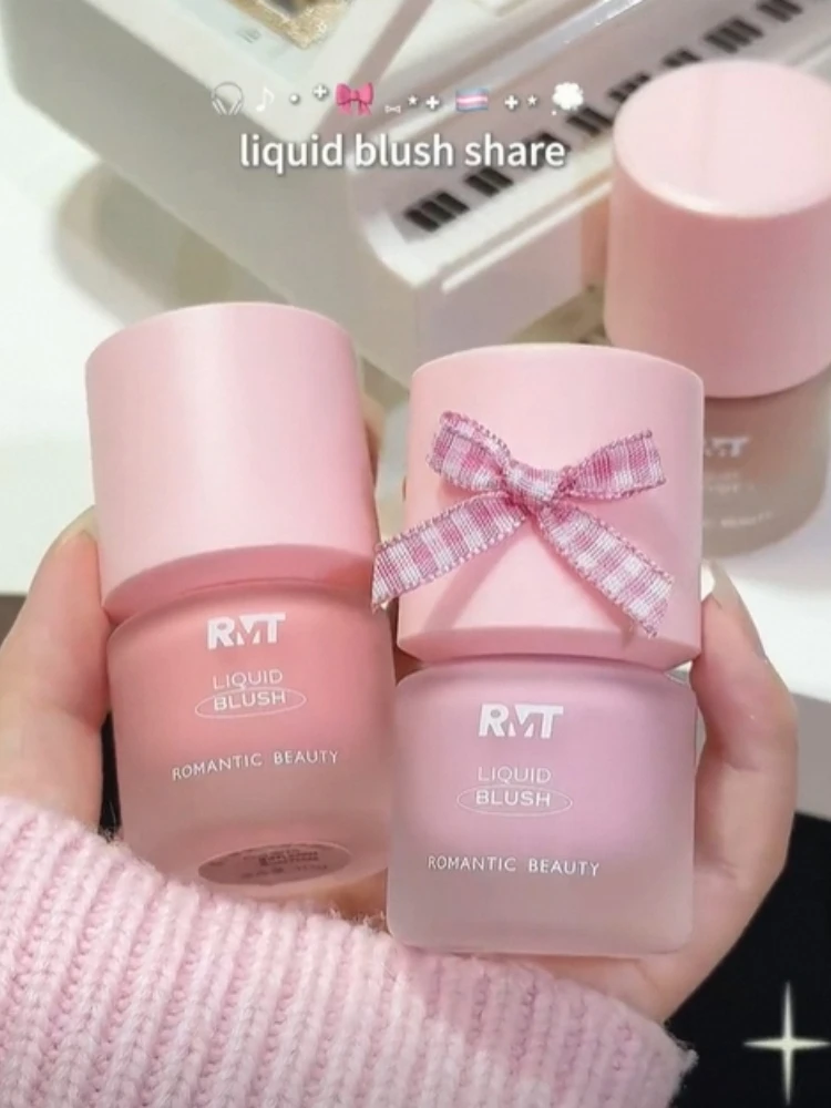 RMT Liquid Blusher Expand Shrinki Color Natural Hold Makeup Not Easy to Melt Pink Purple Cheek Makeup