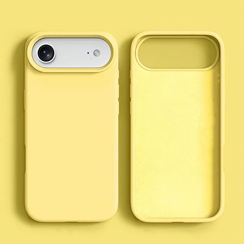 Candy Color Liquid Silicone Shockproof Phone Case – Original Protective Soft Cover