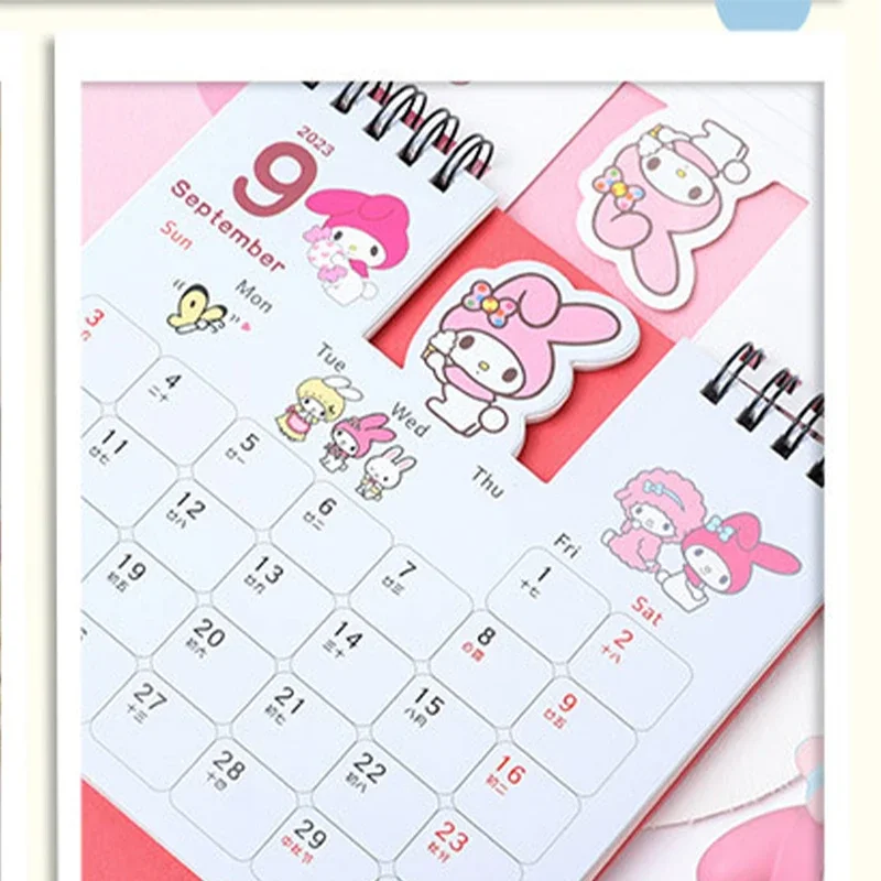 sanrio-kawaii-my-melody-calendar-hello-kitty-kuromi-anime-cartoon-lovely-new-creative-desktop-decoration-calendar-of-2024-year-aliexpress