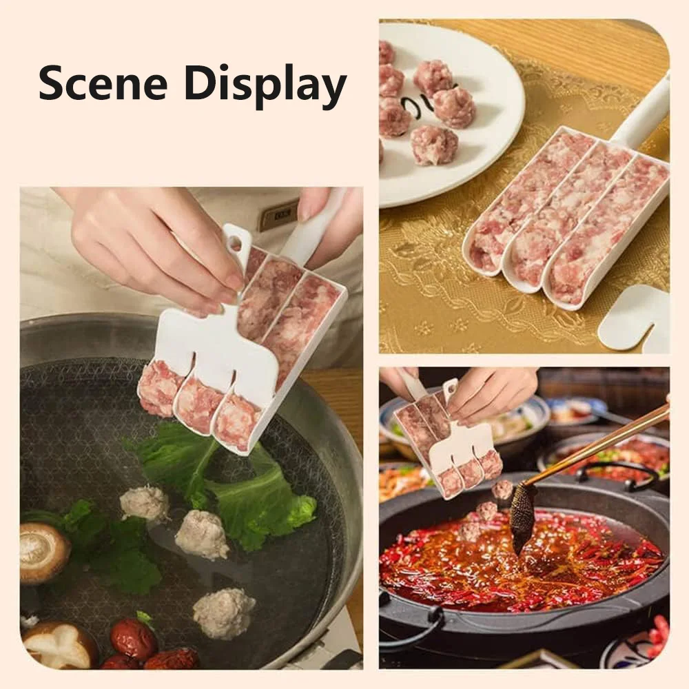 Meatball Maker Kitchen Meatball Maker Set Fried Fish Beaf Meat Making Balls Mold Spoon Tools