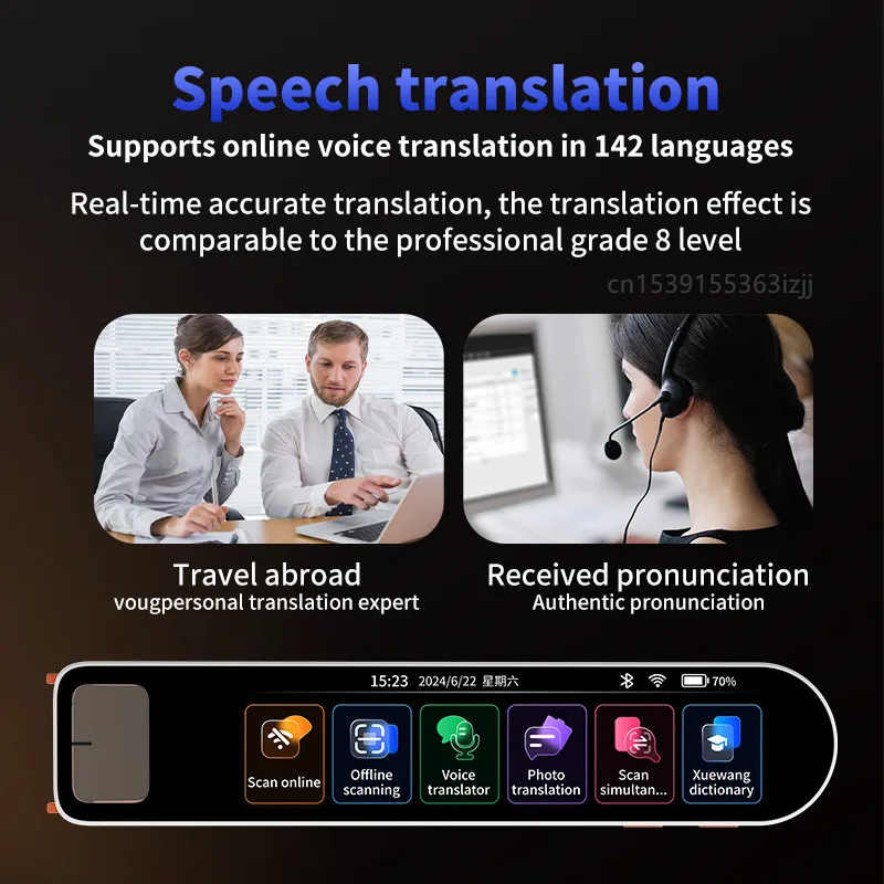 Smart Voice Scan Translator Pen A29S Real Time Language Translator Multifunction Dictionary Translation Business Travel Abroad
